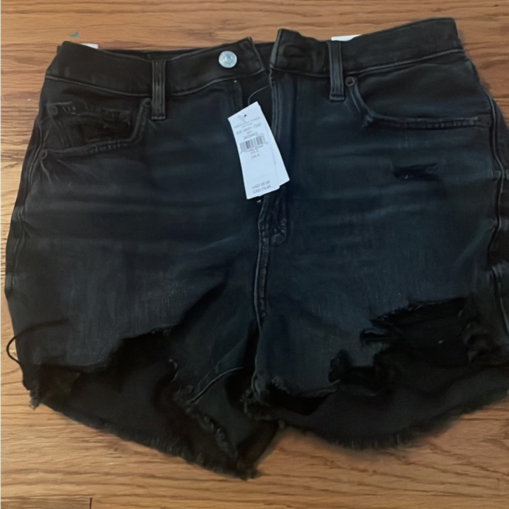 American Eagle Black Denim Shorts New With Tags
